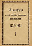 Gedenkschrift 150 Jahre Christiansthal